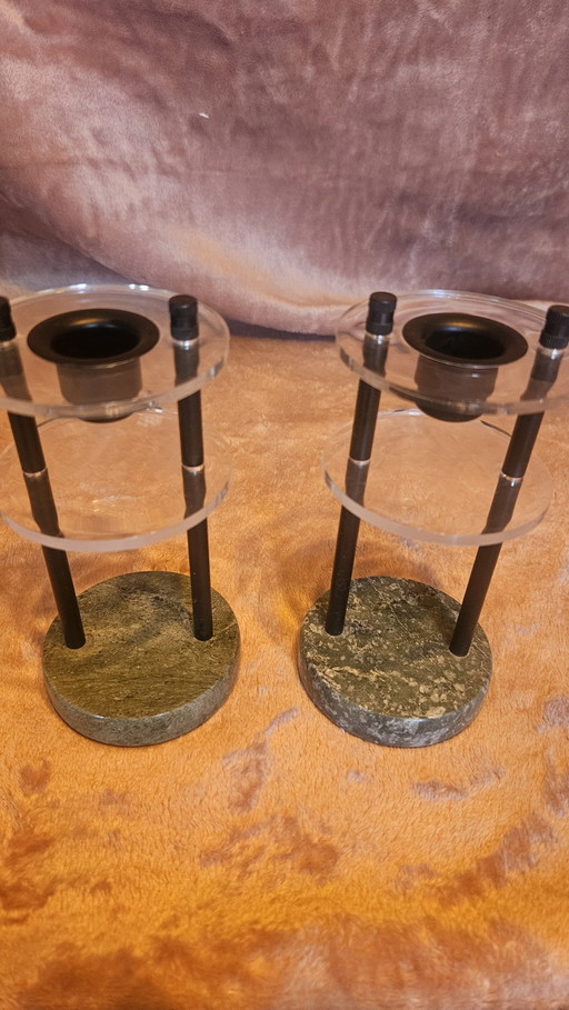 Memphis Milano Candlesticks Design 1980s