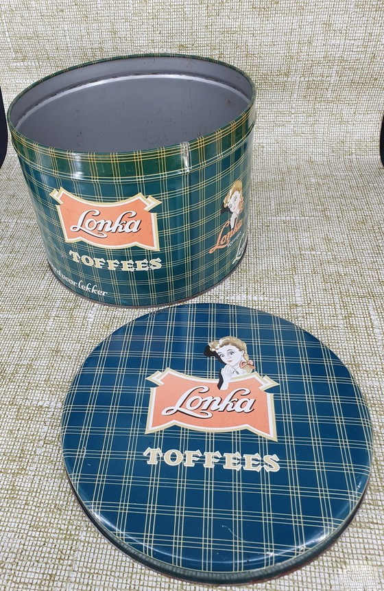 Image 1 of 1423 Lonka Toffees Stock Can Candy Can