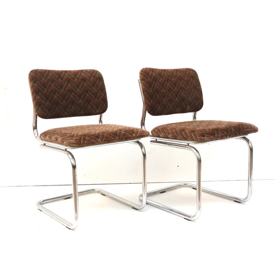 Image 1 of 2 sedie vintage con struttura tubolare realizzate negli anni '70