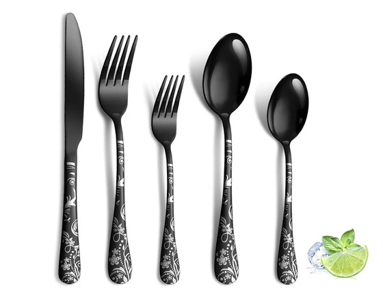 Image 1 of 20 Piece Stainless Steel Flatware Set