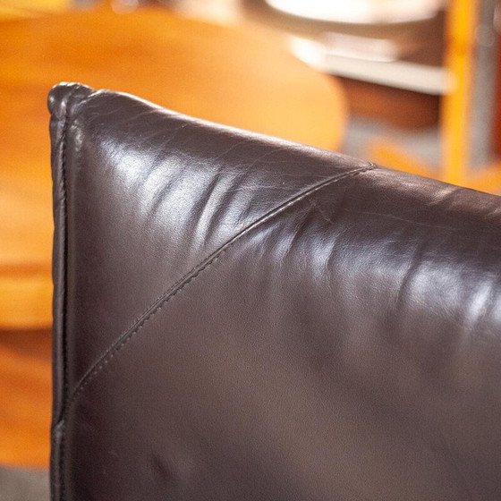 Image 1 of Vintage Flyer armchair in metal and leather by Pierre Mazairac and Karel Boonzaaijer for Young International, 1980