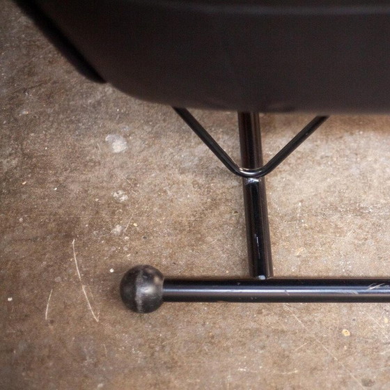 Image 1 of Vintage Flyer armchair in metal and leather by Pierre Mazairac and Karel Boonzaaijer for Young International, 1980