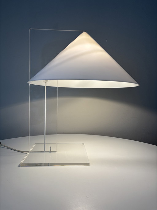 Harco Loor "Cone" Perspex Table Lamp 1980