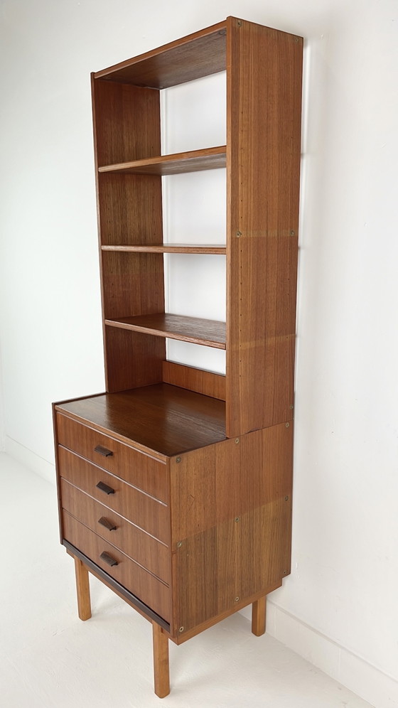 Image 1 of Teak Veneer Bookcase Onion Sweden