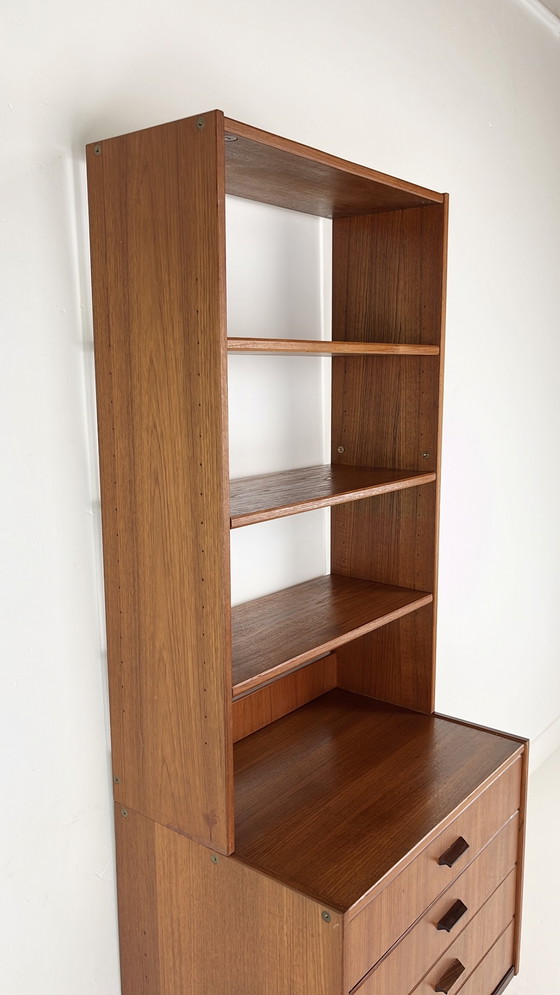 Image 1 of Teak Veneer Bookcase Onion Sweden