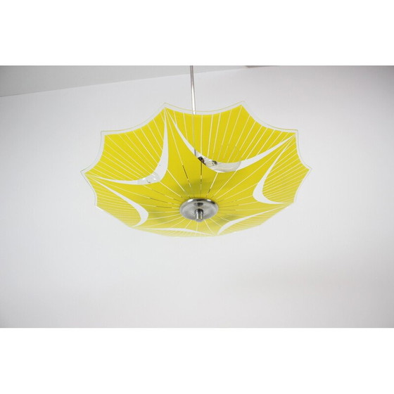 Image 1 of Lampada a sospensione in vetro di metà secolo di Napako, Cecoslovacchia, anni '60