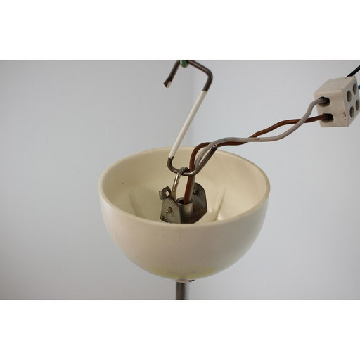 Mid-century glass pendant lamp by Napako, Czechoslovakia 1960s