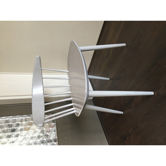 Image 1 of Vintage White Dining Chair by Ejvind A. Johansson for FDB Mobler, Denmark, 1950
