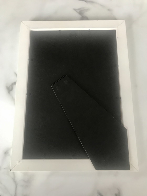 Image 1 of Ilustración de pingüino enmarcada