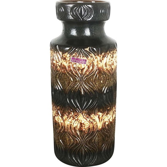 Image 1 of Large vintage Fat Lava Vase by Scheurich Germany 1970s