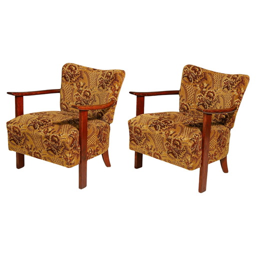 Pair Of Art Deco Armchairs, 1930´S, Central Europe