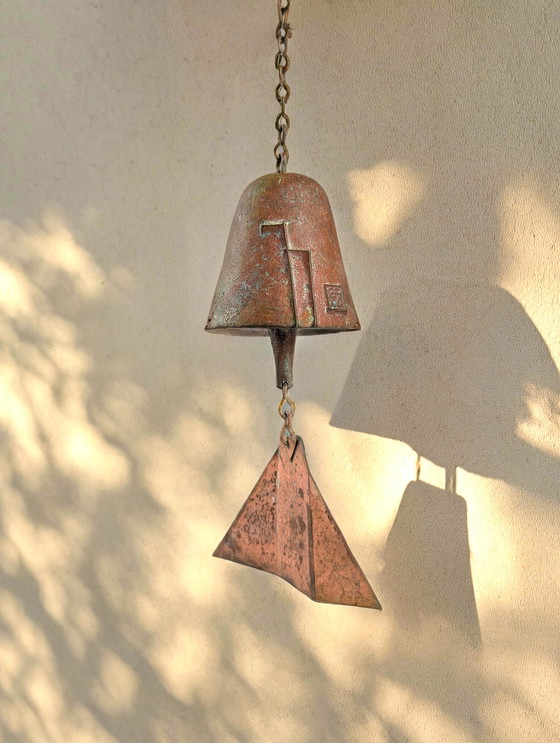 Image 1 of Bronze Bell By Paolo Soleri For Arcosanti, Signed 1960S