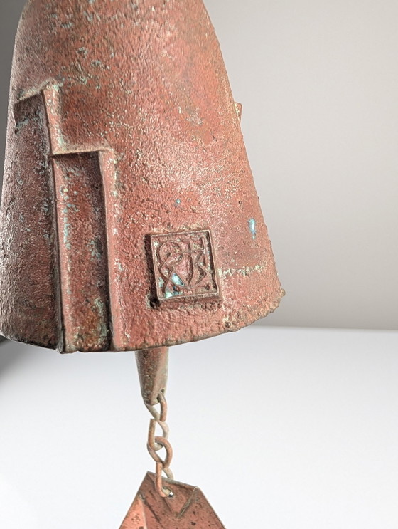 Image 1 of Bronze Bell By Paolo Soleri For Arcosanti, Signed 1960S