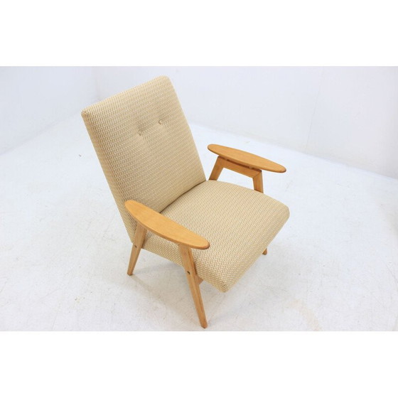 Image 1 of Pair of vintage beechwood lounge chairs by Jaroslav Šmídek for Jitona, Czechoslovakia