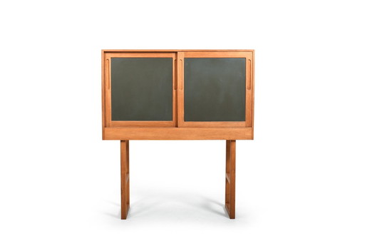 Danish Oak and Formica Cabinet, 1960s