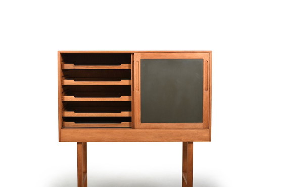 Image 1 of Danish Oak and Formica Cabinet, 1960s