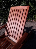 Chaise longue Teak & Garden avec coussin Teak & Garden