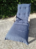 Chaise longue Teak & Garden avec coussin Teak & Garden