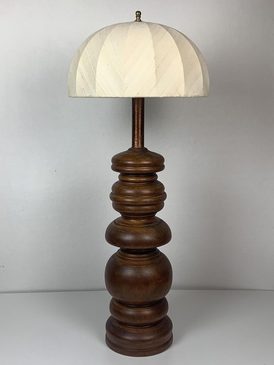 Image 1 of Lampe de table avec abat-jour en forme de champignon, années 1960