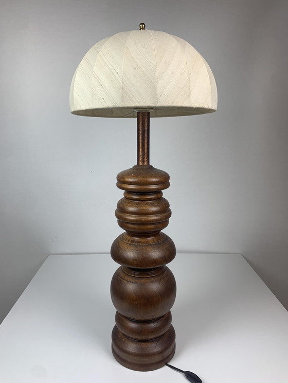 Image 1 of Lampe de table avec abat-jour en forme de champignon, années 1960