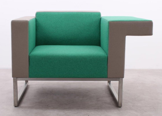 Image 1 of Casala Palau Bricks Armchair Gray/Green