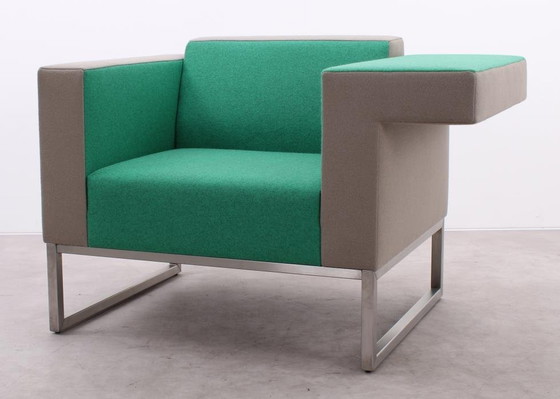 Image 1 of Casala Palau Bricks Armchair Gray/Green