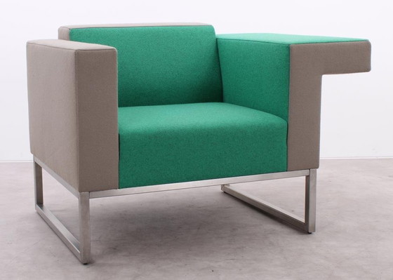 Image 1 of Casala Palau Bricks Armchair Gray/Green