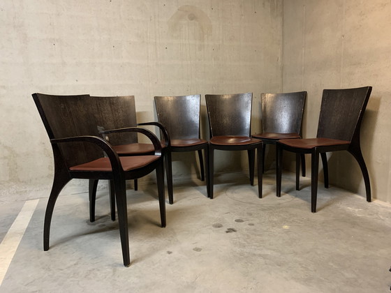 Image 1 of 6x Milano Danilo Silvestrin dining chair