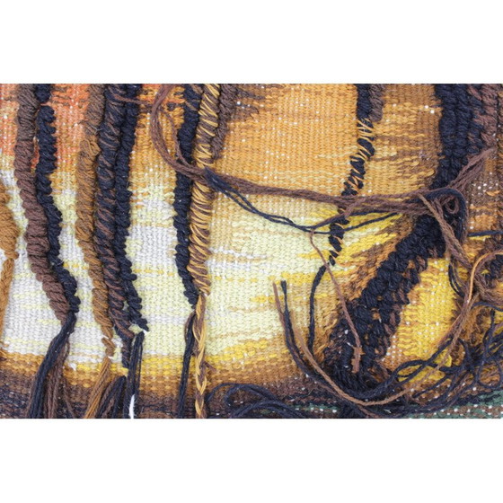 Image 1 of Vintage Multicolored Abstract Design Wall Tapestry - 1970s
