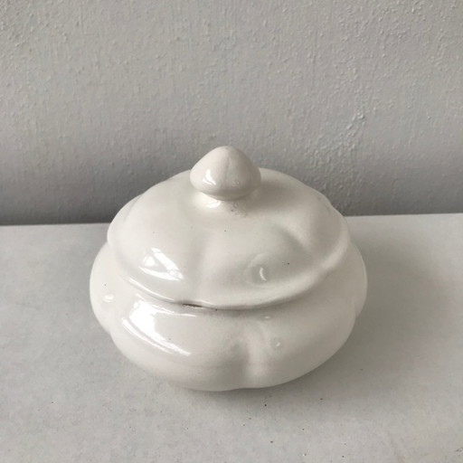 Royal Goedewaagen White Jar With Lid