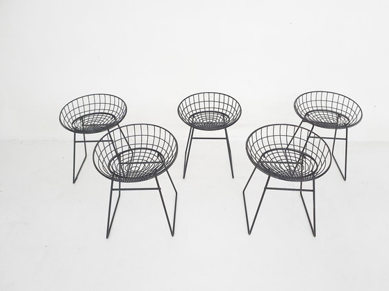 Image 1 of Cees Braakman for Pastoe KM05 wire stools, NL, 1958