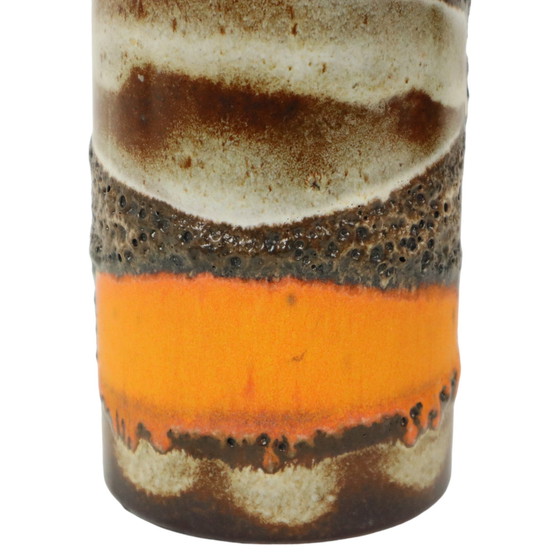 Image 1 of Orange Fat Lava Vase Scheurich