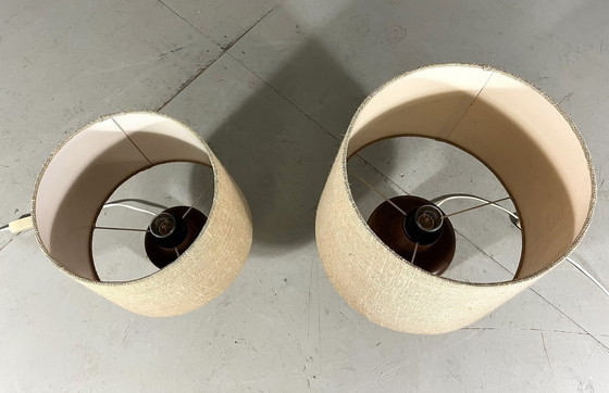 Image 1 of Lámparas de mesa de teca Bestform de la década de 1960