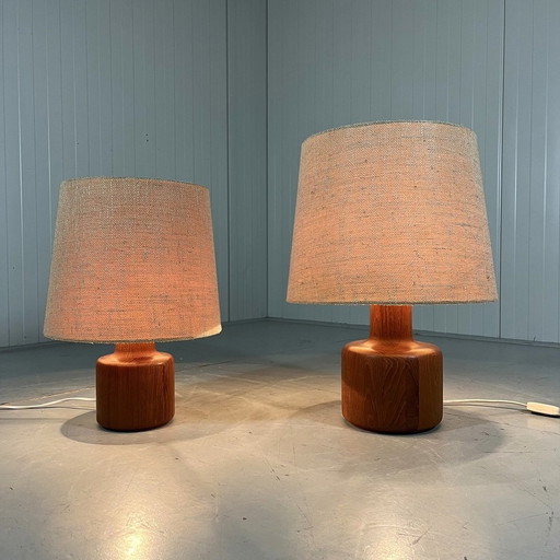 Bestform Teak Table Lamps Years 1960s