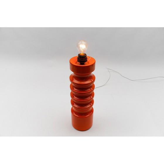 Image 1 of Vintage orange ceramic floor lamp, 1960
