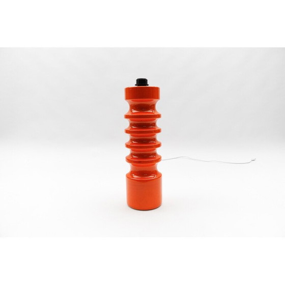 Image 1 of Vintage orange ceramic floor lamp, 1960