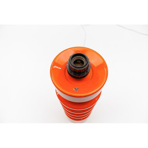 Image 1 of Vintage orange ceramic floor lamp, 1960