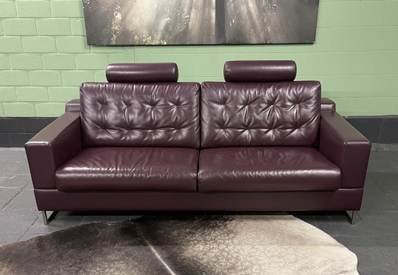 Image 1 of Leolux Cuno 3 Seater Sofa Leather Design