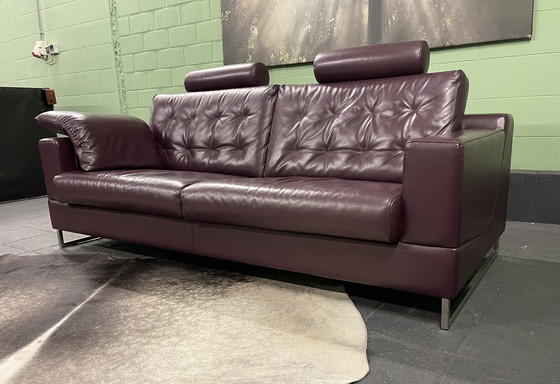 Image 1 of Leolux Cuno 3 Seater Sofa Leather Design