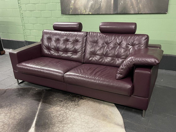 Image 1 of Leolux Cuno 3 Seater Sofa Leather Design