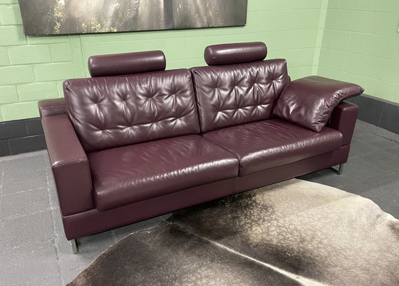 Image 1 of Leolux Cuno 3 Seater Sofa Leather Design