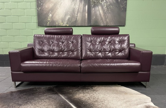 Image 1 of Leolux Cuno 3 Seater Sofa Leather Design