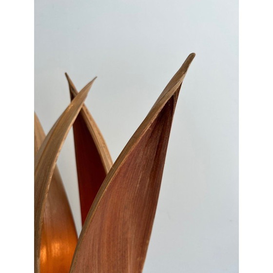 Image 1 of Lampada da tavolo decorativa vintage in palma e corda, Francia 1970