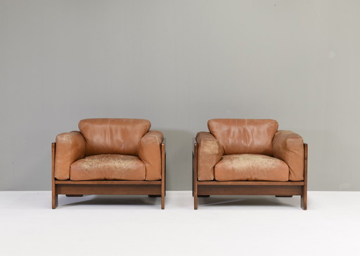 Pair Of Bastiano Armchairs By Tobia Scarpa For Gavina – Italy, 1975