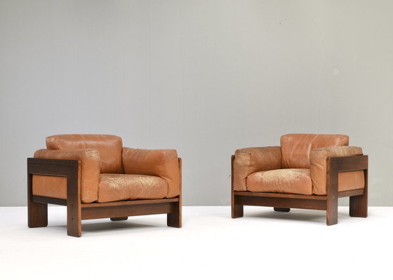 Image 1 of Pair Of Bastiano Armchairs By Tobia Scarpa For Gavina – Italy, 1975