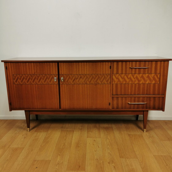 Image 1 of Vintage sideboard, sideboard, lowboard teak veneer