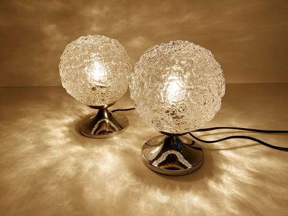 Image 1 of 2x Lampes de table de l'ère spatiale