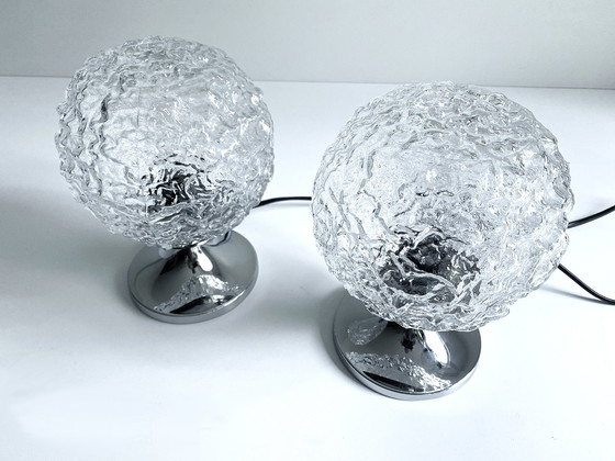 Image 1 of 2x Lampes de table de l'ère spatiale