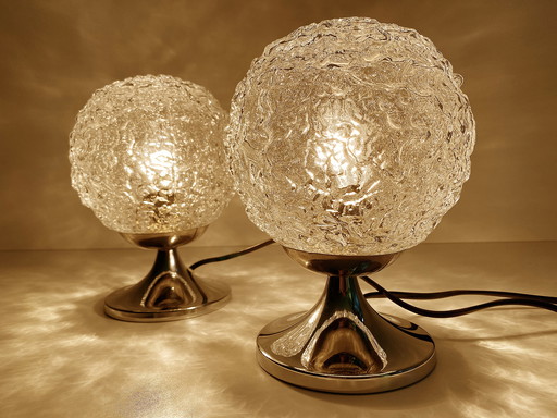 2x Space Age Table Lamps