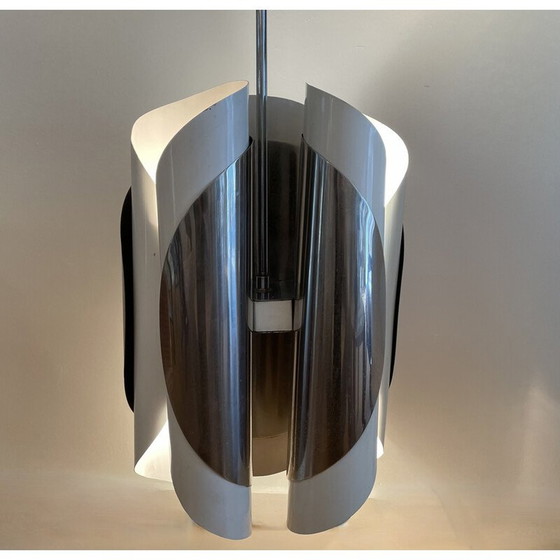 Image 1 of Lampada a sospensione vintage in cromo e bachelite, Italia 1970